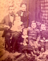 John Philip Biddlecombe and family in about 1884
