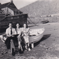 Enid Davis, on the right, with Italian friends - Facebook picture