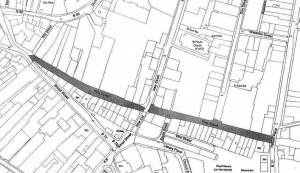 A map of King Street drawn up in 1913.