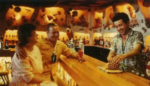 Lawrence and Gillian Seymour in the Caribbean Bar