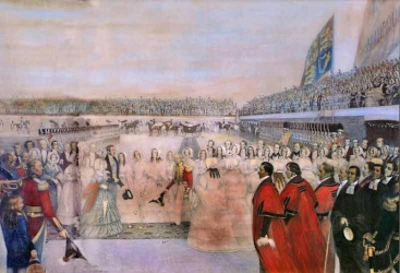 A lithograph by Lt Bedwell