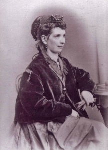 Louisa Emma Davey (1840- ), photographed in 1868. She was the daughter of John Robert (1806-1901) and Charity. She married Henry John Boyce (1857-1899)