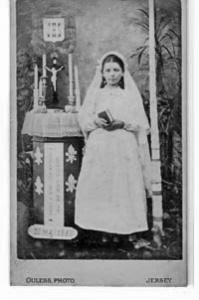 A confirmation portrait by Clarence Ouless, taken in 1880