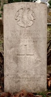The grave of Great War casualty Rene George Patrick Griffin at Almorah Cemetery, St Helier