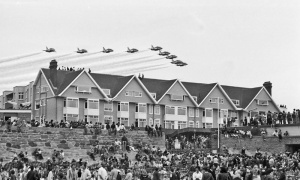 The Red Arrows above the Grand Hotel - just!