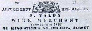 1852: John Valpy was in business at 72 King Street for over 25 years in the mid-19th century