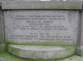 Stone commemorating the Liberation