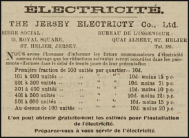 Prices advertised in Chronique de Jersey in 1924