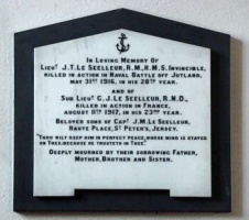 Le Seelleur family memorial in St Peter's Church