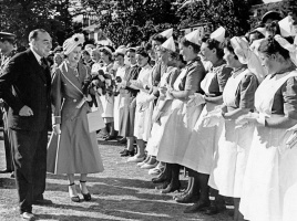 Princess Elizabeth visits the Dispensary