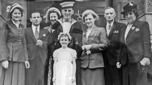 The wedding of Frank Anthoine and Alice Yvonne Bouette in 1951