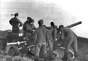 A German gun emplacement