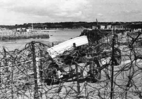 Barbed wire at St Aubin