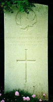 The grave of Great War casualty Anquetil Philip Norman at Arras Road Cemetery, Roclincourt