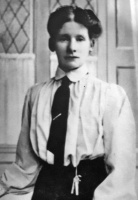 Emma Mary Statt, born in St Helier in 1873, the daughter of William Henry and Emma, nee Davies; wife of Frederick William Mayo (1883-1961)