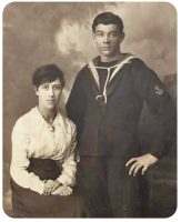 Clara Mary Gibaut (1897-1972) wife of Wilfred Pegelly and daughter of Francis John Gibaut and Clara Jane, nee du Val