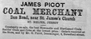1874, James Picot coal merchant in Don Road