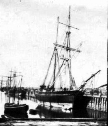Sailing ships on the Albert Pier