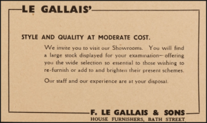Advert from Jersey Leader, 1935