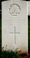 The grave of Great War casualty Henry William Bryant at St Pierre Cemetery, Amiens
