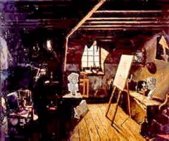 Le Capelain's studio in Hill Street