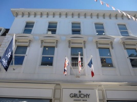 ... as has Voisins along the street, the interior of de Gruchy and the nature of its business has changed much over the years, but there is much of its exterior that its founder would recognise