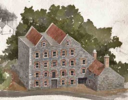 An architect's impression of a restored Tesson Mill