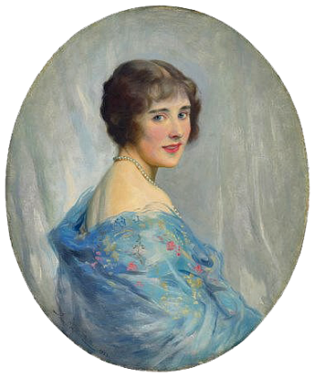 Lander's portrait of Elizabeth Bowes-Lyon before her marriage to King George VI