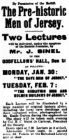 1911 advert for lectures