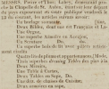 Pierre and Thomas Labey, living near the St Aubin chapel, advertised the sale of furniture before their departure from the island