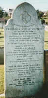 The Whitley family grave at St Martin, which identifies Sergeant Whitley as George Stanley, not Stanley George as shown on the Channel Islands Great War Study Group website