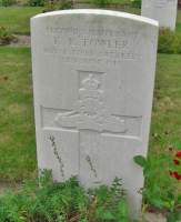 Ypres grave of Kenneth Ryeland Fowler (see above)
