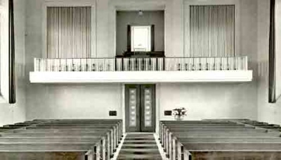 The church organ and choir stalls