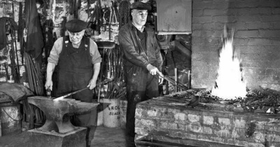 Blacksmiths father and son