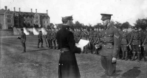 Cadet force inspection in 1913, photographed by Percival Dunham