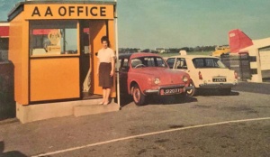 The Automobile Association's Airport office in the 1970s