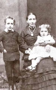 Louisa Allix with her children Richard and Violet