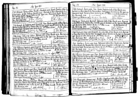 The marriage of the artist's parents