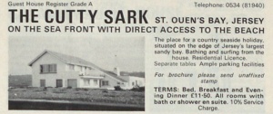 The Cutty Sark guest house on the coast in St Ouen's Bay