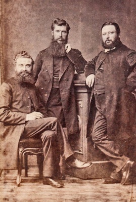 Gregory portrait of three unknown men in the 1870s