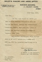 July 1942, and Norman's family hears through the Bailiff's office in Jersey that he has been reported missing in Malaya
