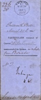 Edward Lancaster's discharge papers