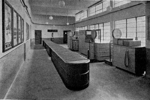 Passenger check-in and baggage weighing