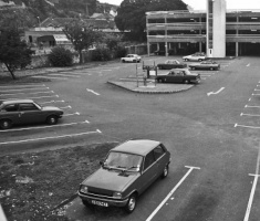 Jersey Evening Post photograph of the car park in 1980
