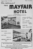 Mayfair Hotel advertisement