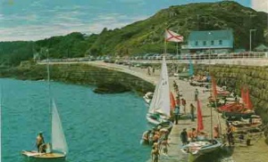 Dinghies launched from the breakwater slipway