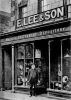 Edward Lee and Son's musical instrument repository was at 22 New Street early in the 20th century