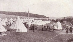 A camp at Fort Regent in May 1906