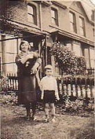 Lawrence Thomas John Pallot and his grandmother