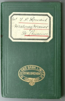 F P Romeril's Midland Bank account book. This was Francis Poignand Romeril of Malorey Manor